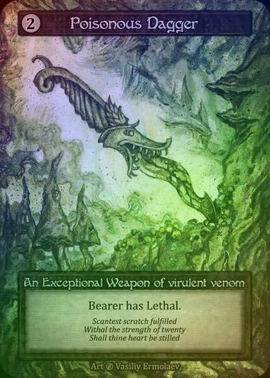 【FOIL】[Artifact] Poisonous Dagger [beta-Exceptional]